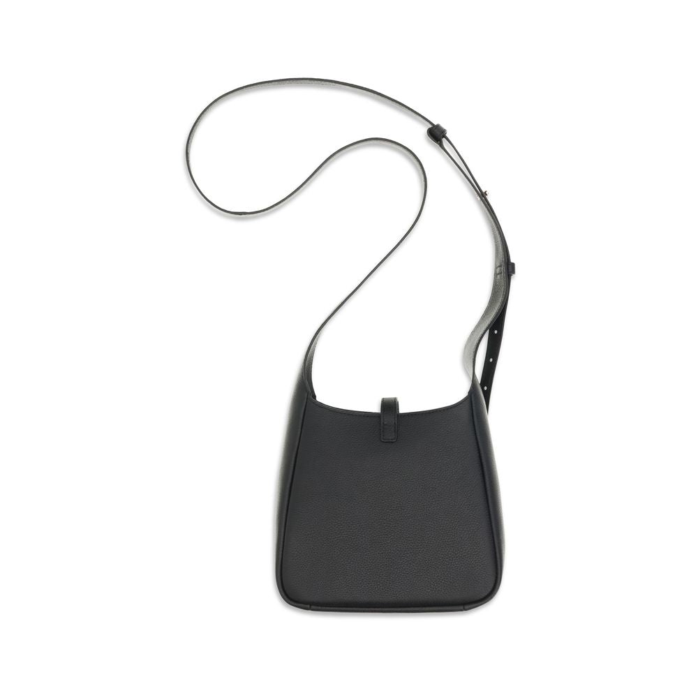 Bolso de hombro Tory Burch Bos Taurus de piel de becerro negra