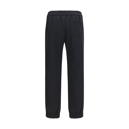 Pantalones deportivos Valentino Garavani de algodón negro