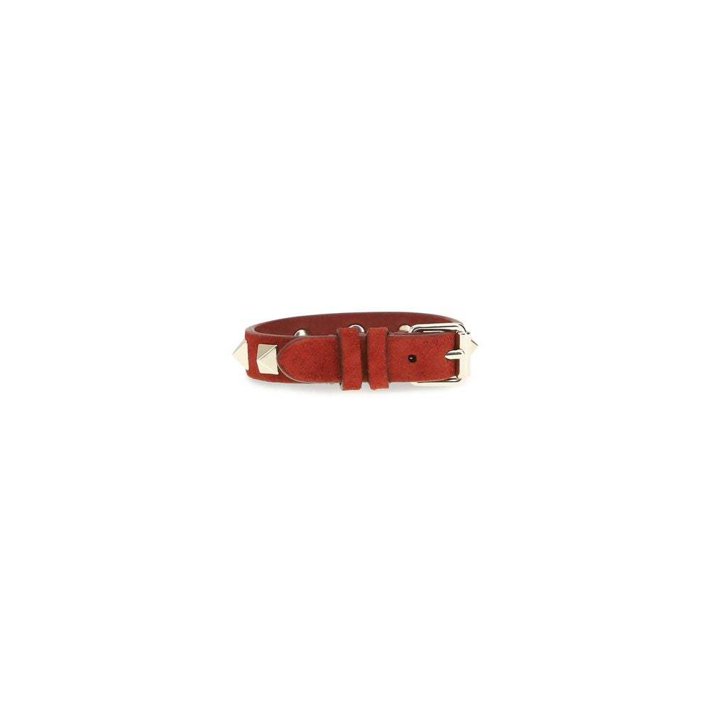 Valentino Garavani Red Calfskin Bracelet