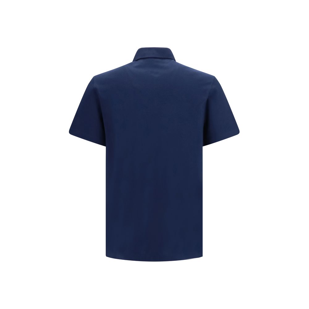 Polo Valentino Garavani en coton bleu