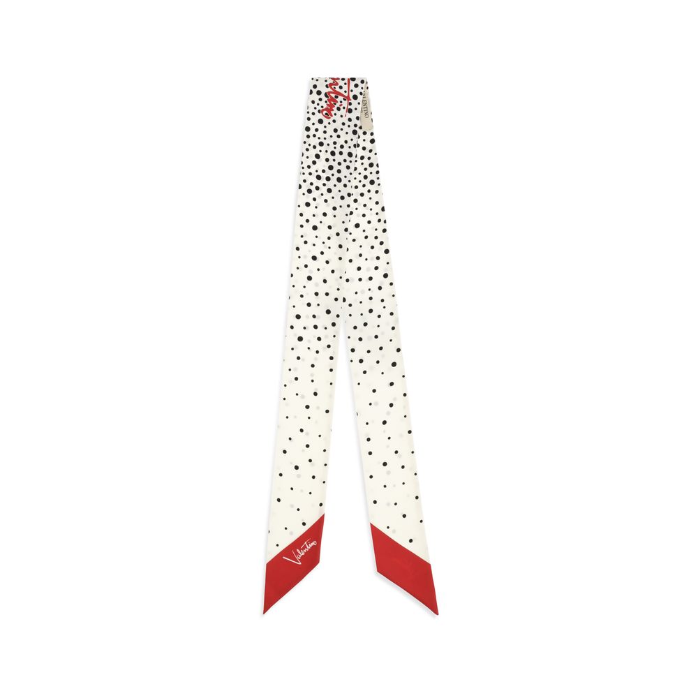 Foulard en soie beige Valentino Garavani
