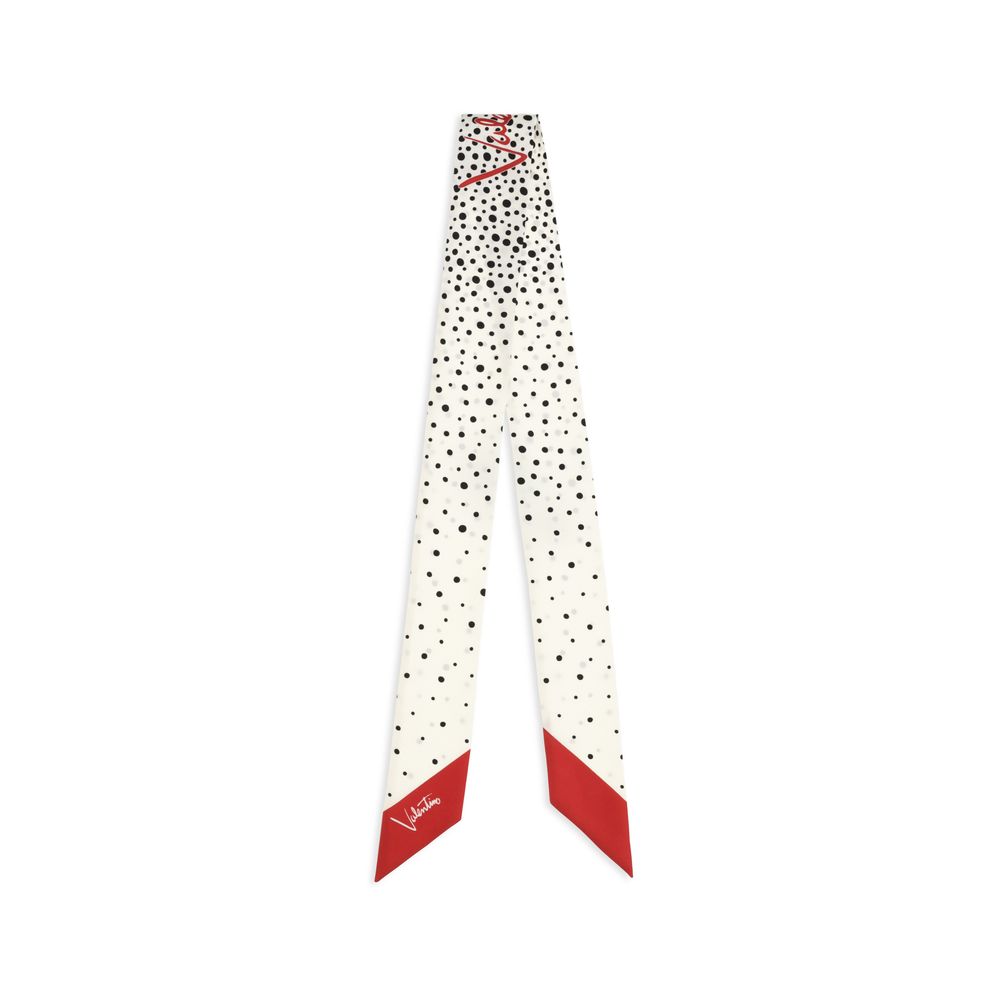 Foulard en soie beige Valentino Garavani