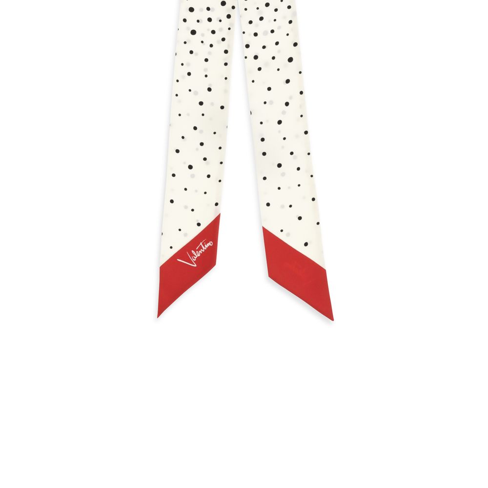 Foulard en soie beige Valentino Garavani