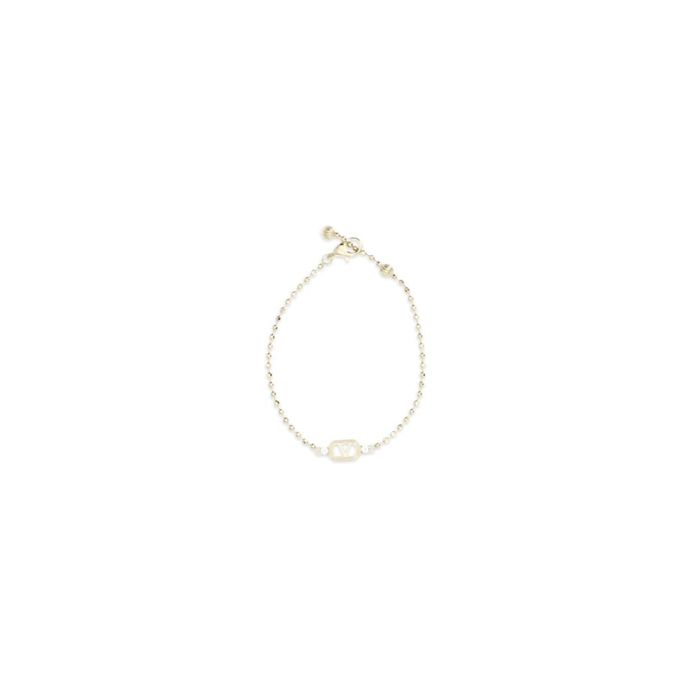 Valentino Garavani Bracelet Ovalette Métal Doré
