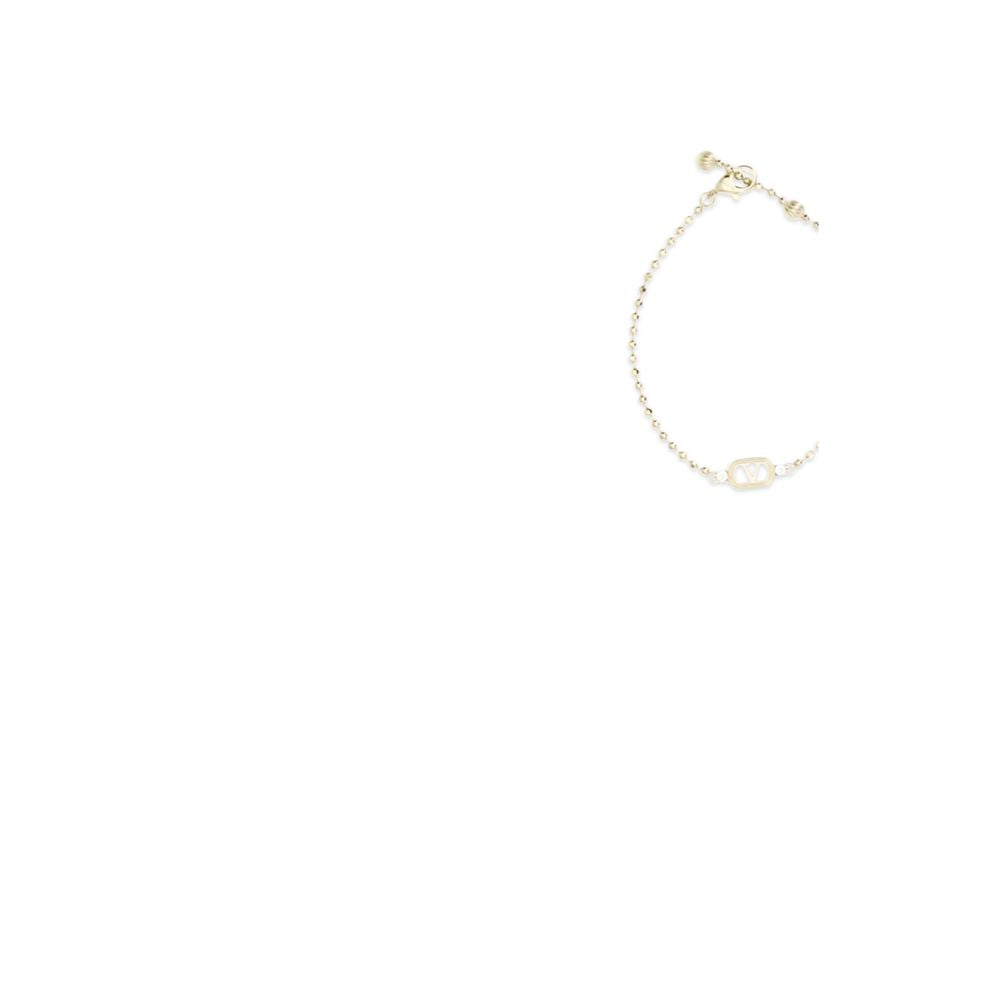 Valentino Garavani Bracelet Ovalette Métal Doré