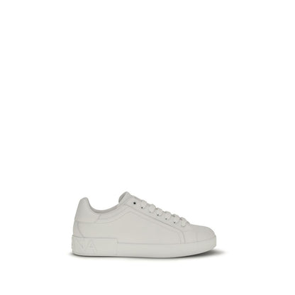 Dolce & Gabbana Baskets en cuir de veau blanc Bos Taurus