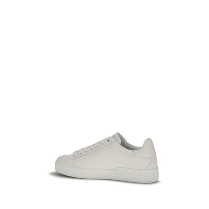 Dolce & Gabbana Baskets en cuir de veau blanc Bos Taurus