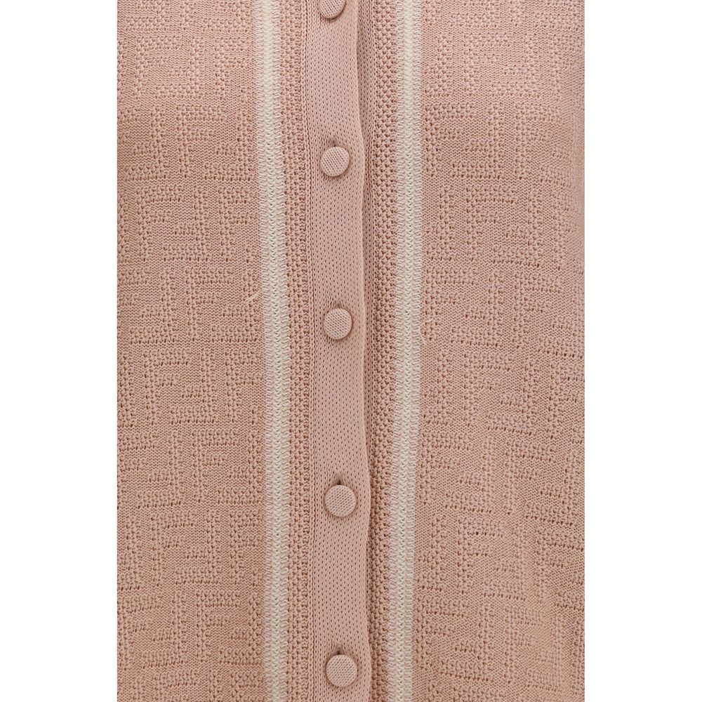Camisa de manga corta de algodón multicolor Fendi