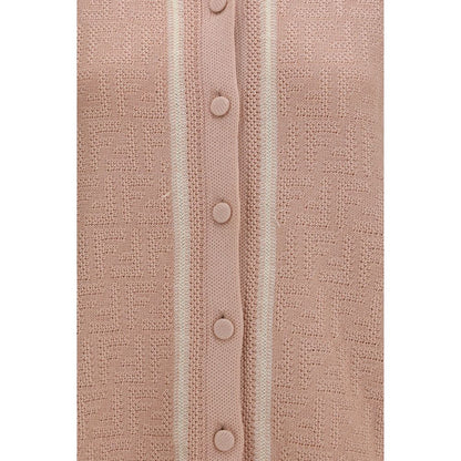 Camisa de manga corta de algodón multicolor Fendi