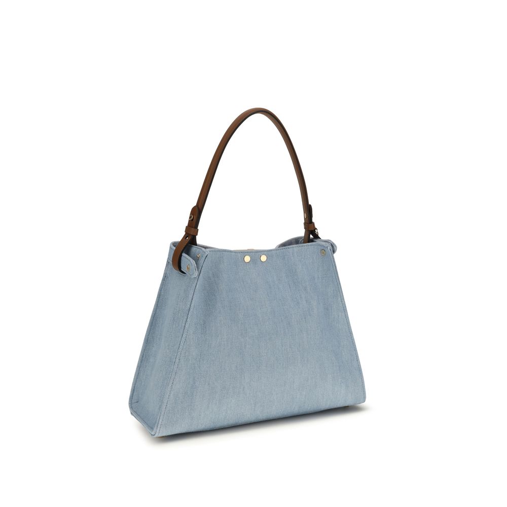 Bolso de mano Fendi de algodón azul