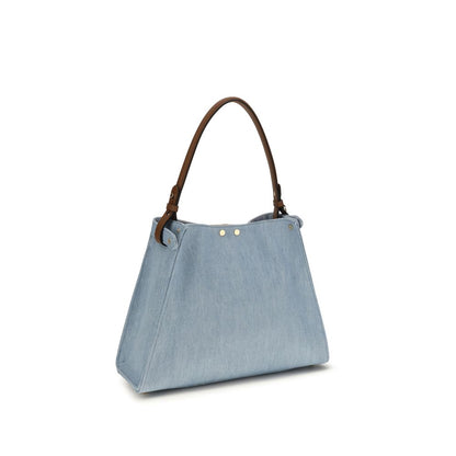 Bolso de mano Fendi de algodón azul