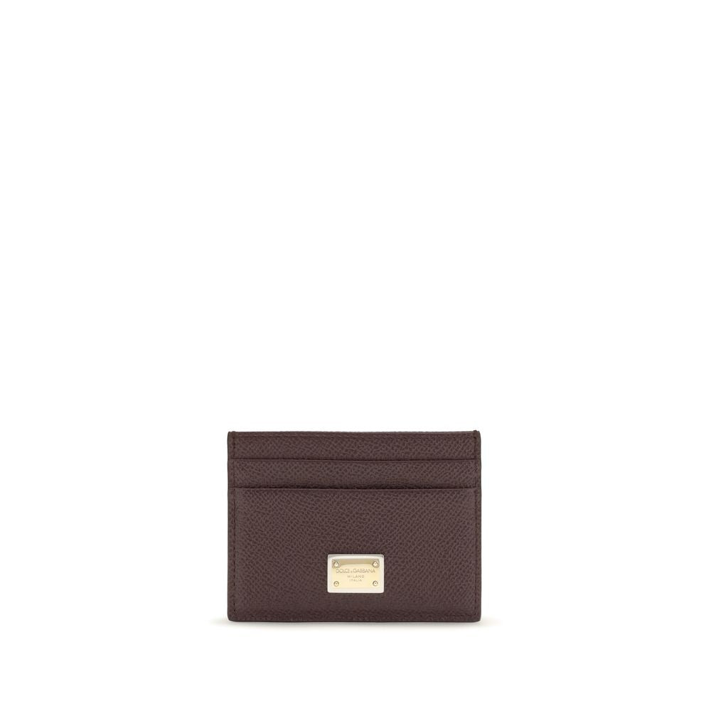Cartera Dolce & Gabbana de piel de becerro marrón Bos Taurus