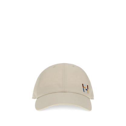 Fendi Gorra De Béisbol En Algodón Blanco Y Estilo Contemporáneo