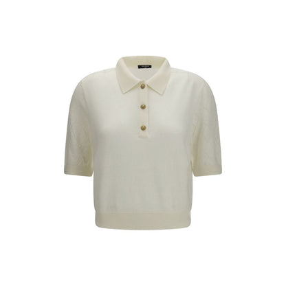 Polo Balmain Oves Aries de Lana Blanca