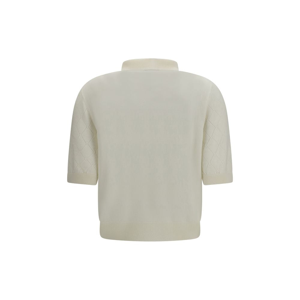Polo Balmain Oves Aries de Lana Blanca