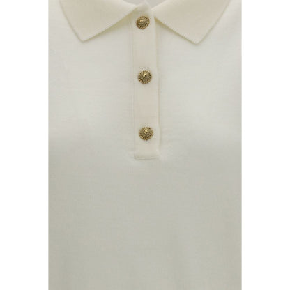Polo Balmain Oves Aries de Lana Blanca