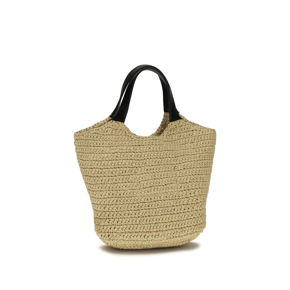 Bolso de hombro Balmain de viscosa beige
