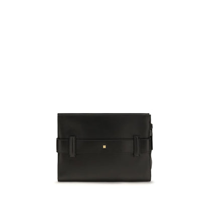 Bolso de mano Balmain Negro de Piel de Cordero Ovis Aries