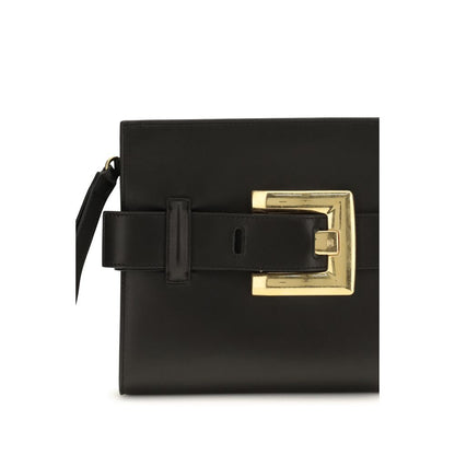 Bolso de mano Balmain Negro de Piel de Cordero Ovis Aries