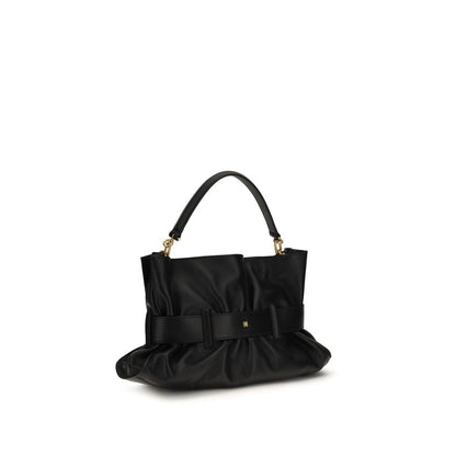 Bolso de mano Balmain de piel de becerro negra Bos Taurus