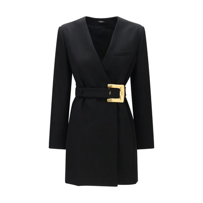 Blazer de lana negra Balmain Oves Aries