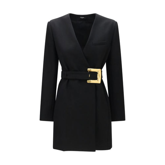 Blazer de lana negra Balmain Oves Aries