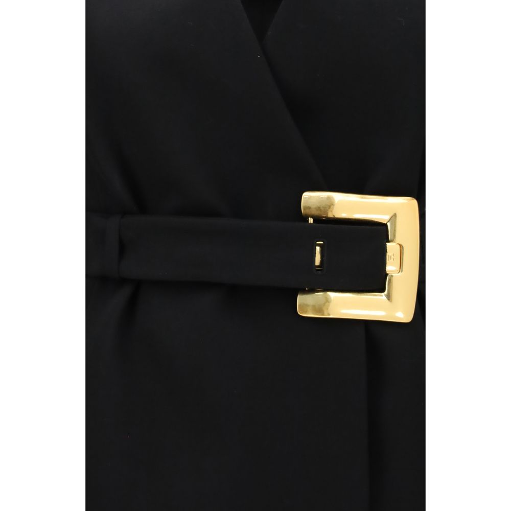 Blazer de lana negra Balmain Oves Aries
