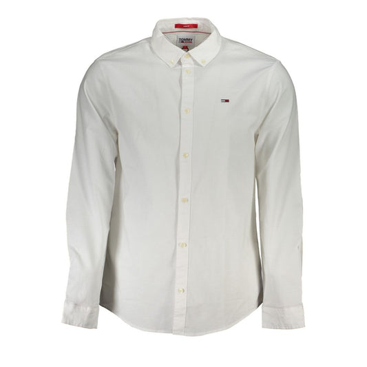 Camisa de algodón Tommy Hilfiger Bianco para hombre