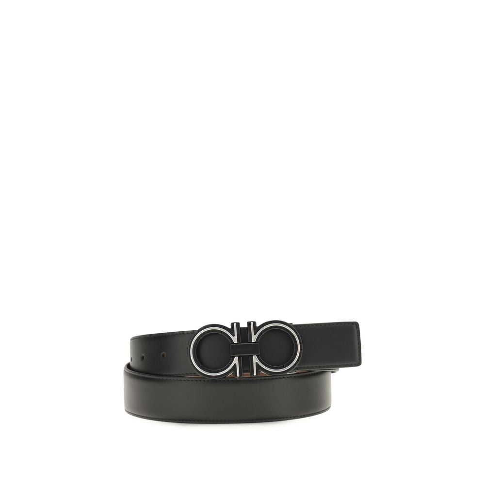 Ceinture Ferragamo Regular en Cuir de Veau Bleu Bos Taurus