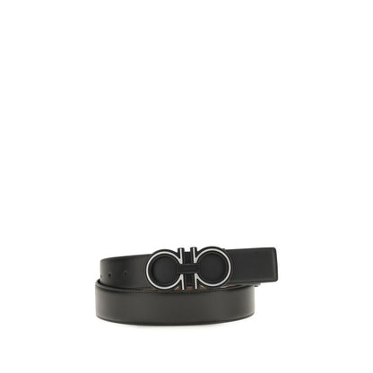 Ceinture Ferragamo Regular en Cuir de Veau Bleu Bos Taurus