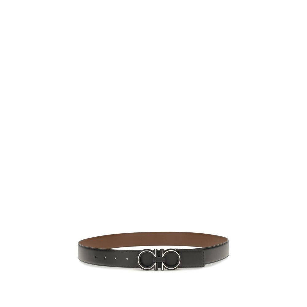 Ceinture Ferragamo Regular en Cuir de Veau Bleu Bos Taurus