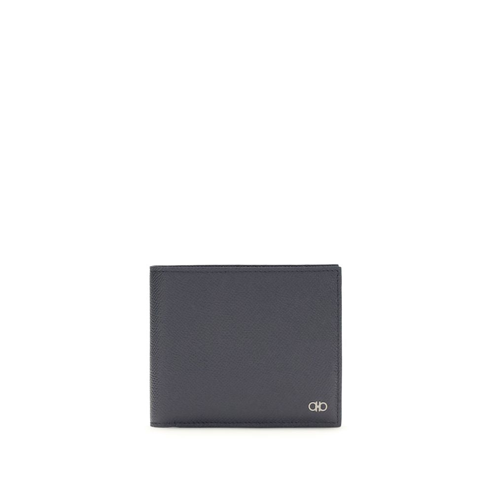Cartera Ferragamo de piel de becerro azul Bos Taurus