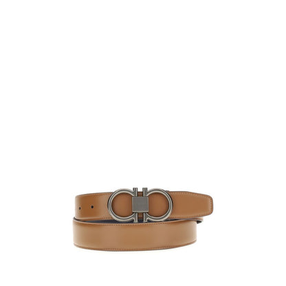 Cinturón Regular Ferragamo De Cordobán Beige Colección Bos Taurus