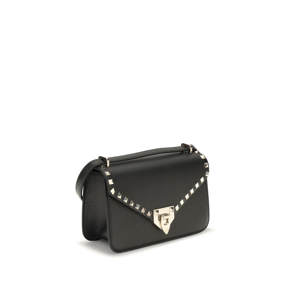 Sac porté épaule noir Valentino Garavani en cuir de veau Bos Taurus