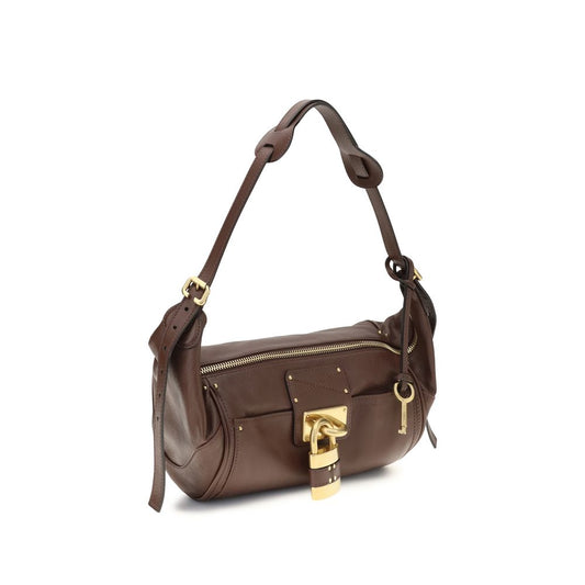 Bolso de hombro Chloé de piel de becerro marrón Bos Taurus