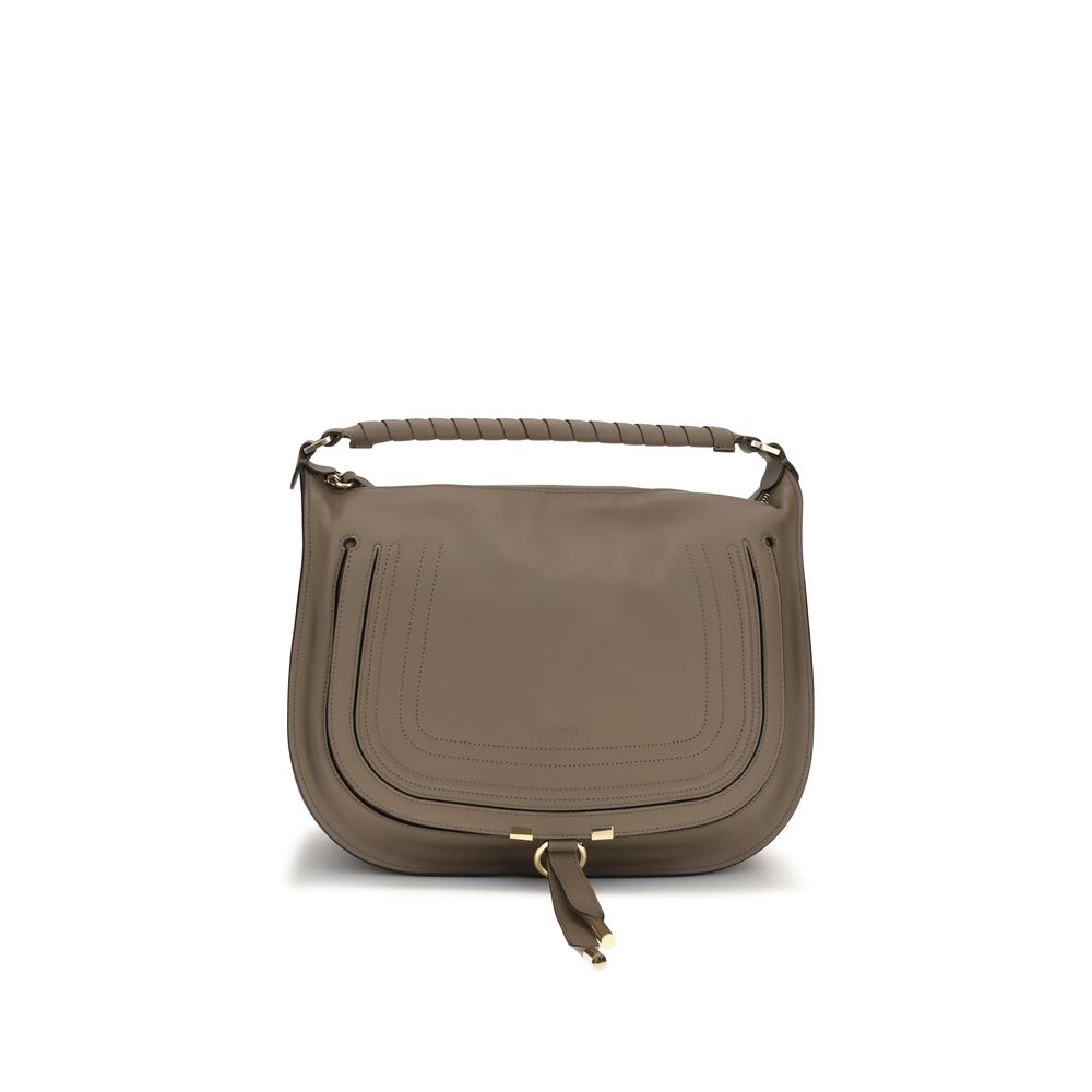 Bolso de hombro Chloé de piel de becerro beige Bos Taurus