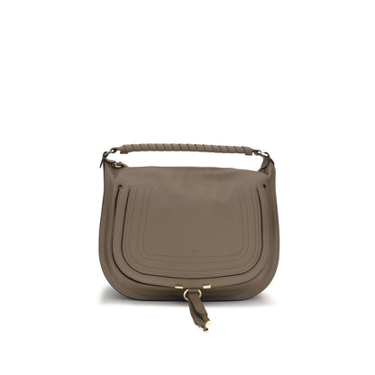 Bolso de hombro Chloé de piel de becerro beige Bos Taurus