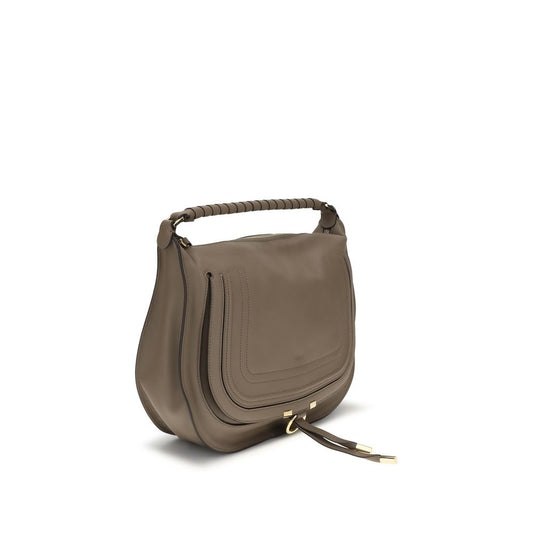 Bolso de hombro Chloé de piel de becerro beige Bos Taurus