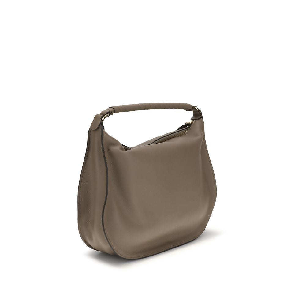 Bolso de hombro Chloé de piel de becerro beige Bos Taurus