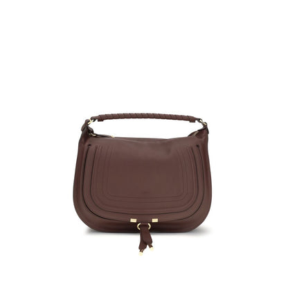 Bolso de hombro Chloé de piel de becerro marrón Bos Taurus