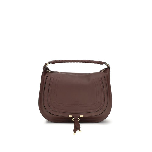 Bolso de hombro Chloé de piel de becerro marrón Bos Taurus