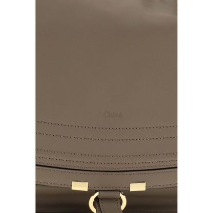 Bolso de hombro Chloé de piel de becerro beige Bos Taurus