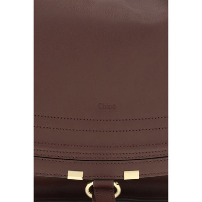 Bolso de hombro Chloé de piel de becerro marrón Bos Taurus