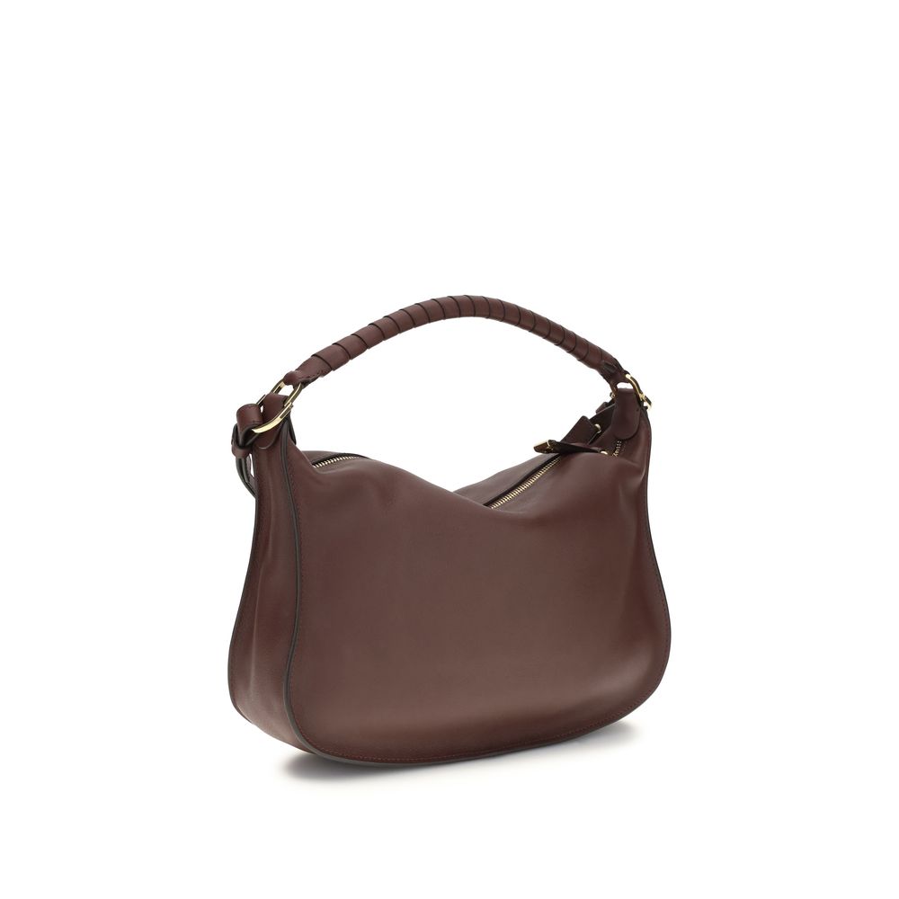 Bolso de hombro Chloé de piel de becerro Burdeos Bos Taurus