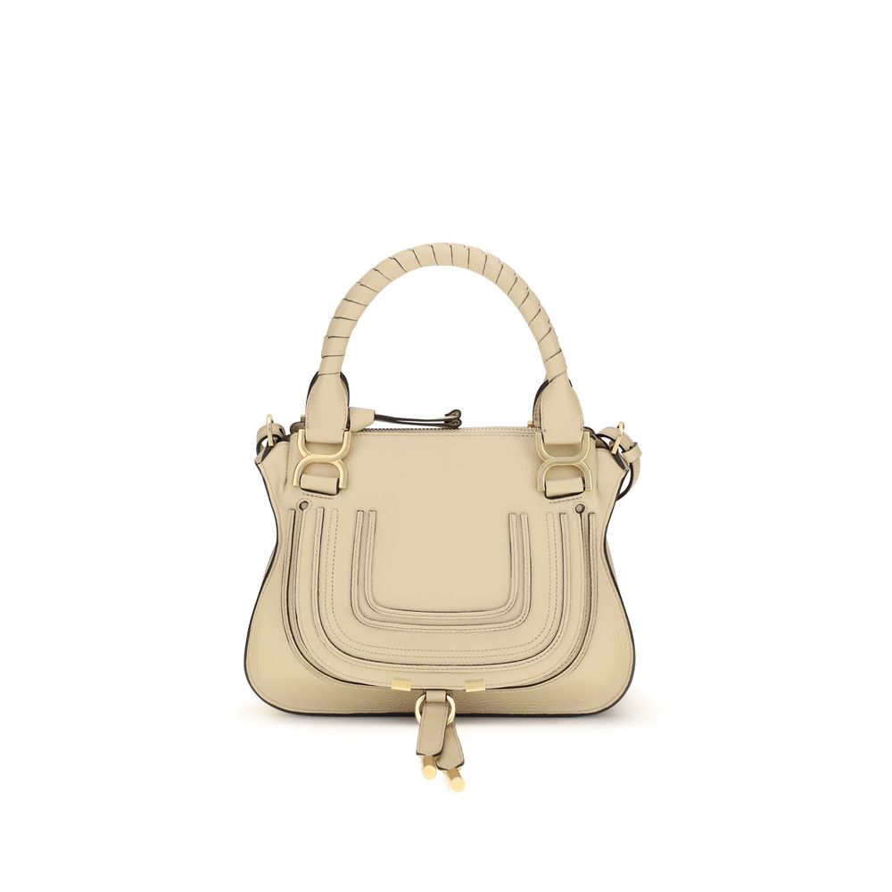 Bolso de mano Chloé de piel de becerro beige Bos Taurus