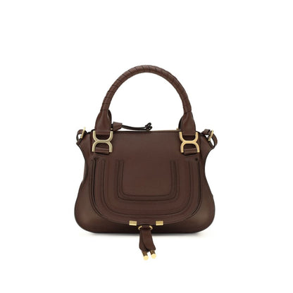 Bolso de mano Chloé de piel de becerro marrón Bos Taurus