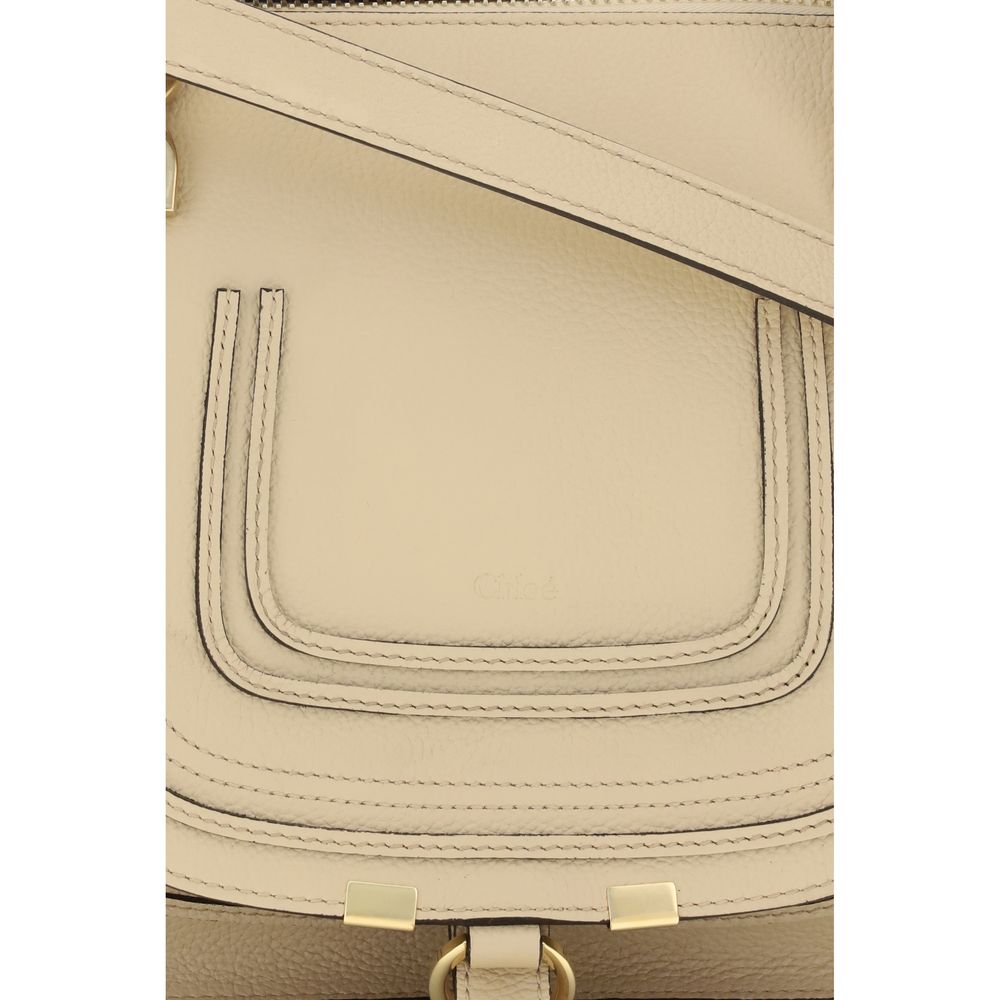 Bolso de mano Chloé de piel de becerro beige Bos Taurus