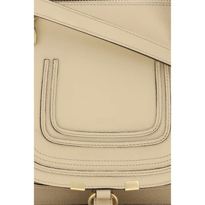 Bolso de mano Chloé de piel de becerro beige Bos Taurus