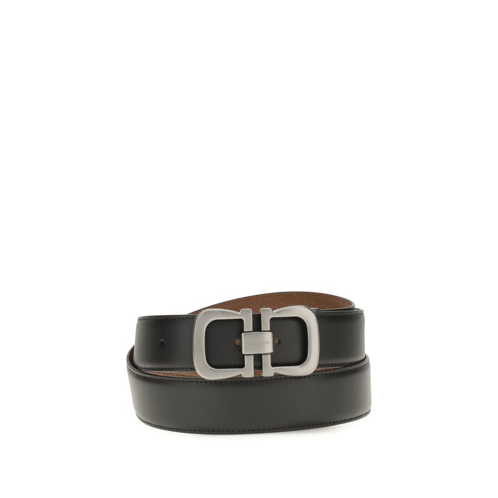 Regular Belt Bos Taurus Calfskin Ferragamo Black
