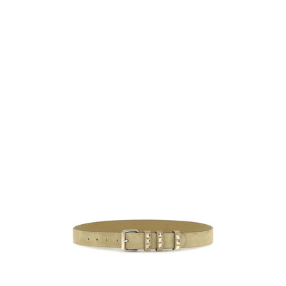Cinturón Regular Piel Gamuza Beige Valentino Garavani